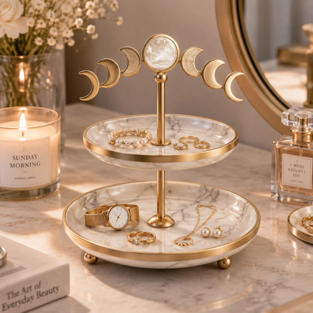 Moon Phase Jewelry Tray