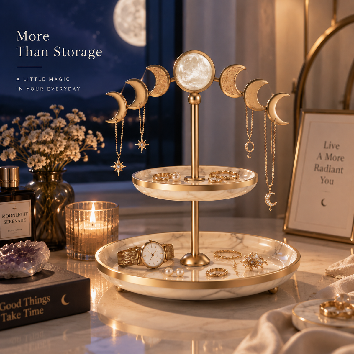 Moon Phase Jewelry Tray